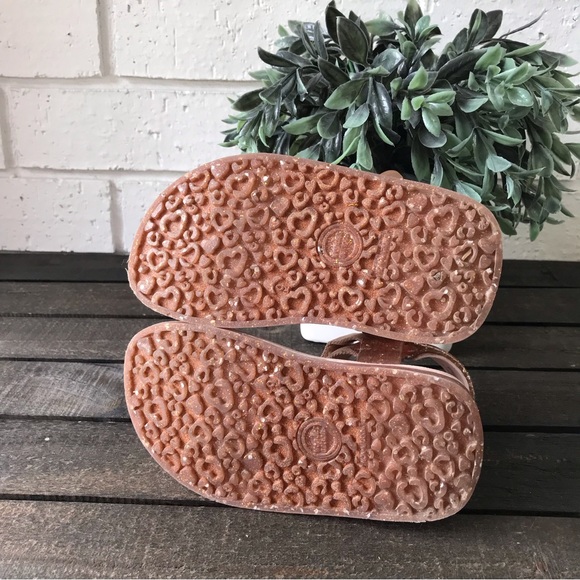 Wonder Nation Toddler Girls Glitter Nature Pink Sandal Size 9 - Picture 7 of 9